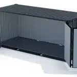 Location d'un conteneur open side pour un stockage supplémentaire éphémère.
