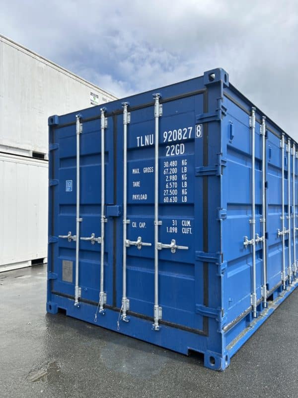 conteneur maritime de 20 pieds open side